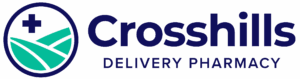 Crosshills Delivery Pharmacy Logo Dark Blue
